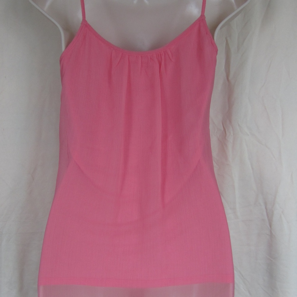 Pink Ruffle spaghetti strap blouse NY&Company, SM - Picture 4 of 8